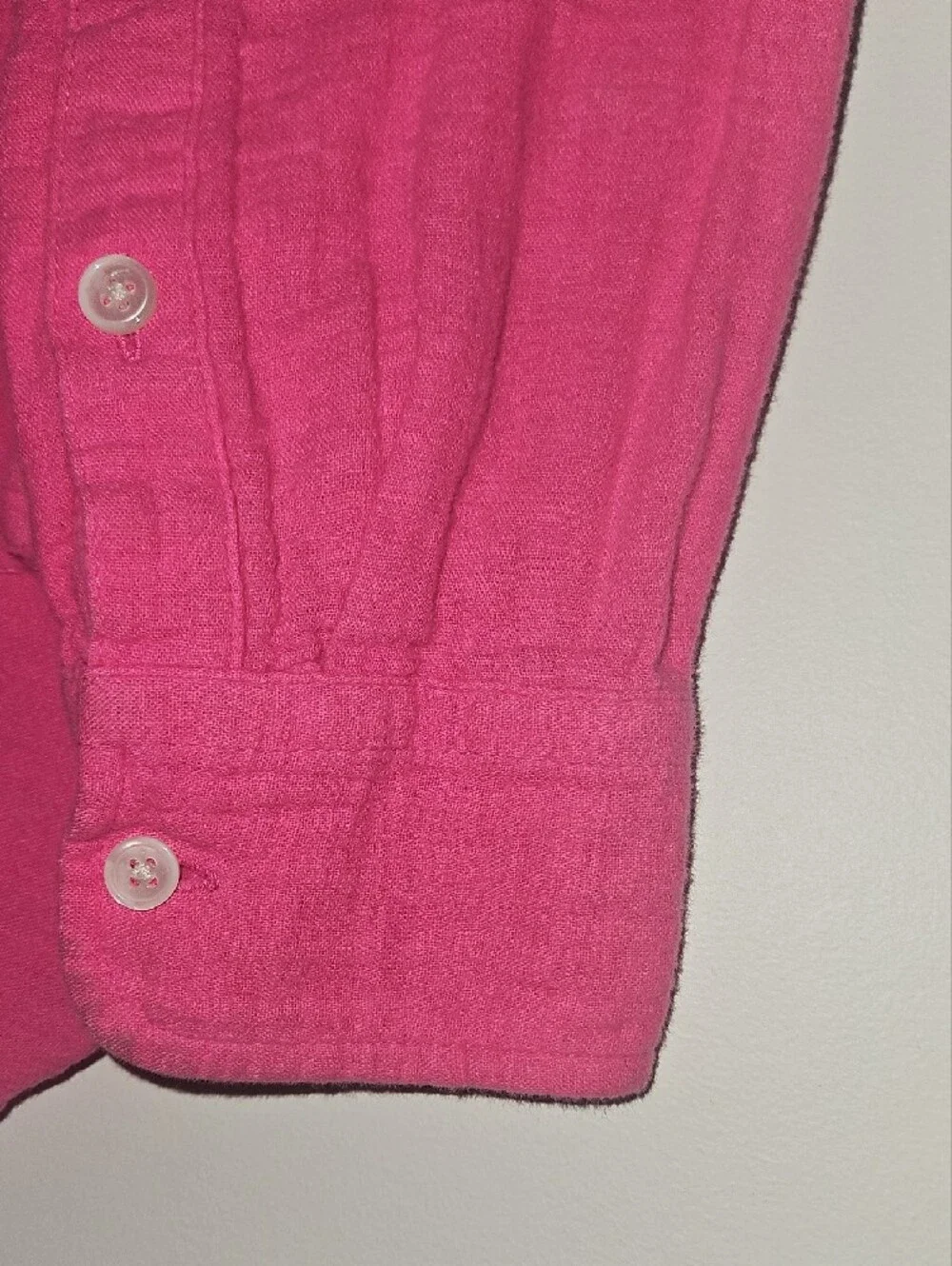 J. Crew Bright Pink Long-Sleeve Button-Down Shirt